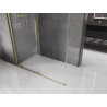 Mexen Velar cabine de douche coulissante 160 x 85 cm, transparente, or brossé - 871-160-085-01-55