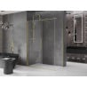 Mexen Velar cabine de douche coulissante 160 x 90 cm, transparent, or brossé - 871-160-090-01-55