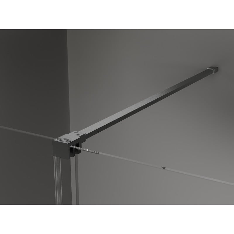 Mexen Velar cabine de douche coulissante 100 x 85 cm, transparent, gris canon brossé - 871-100-085-01-66