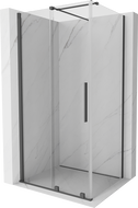 Mexen Velar cabine de douche coulissante 100 x 110 cm, transparent, gris pistolet brossé - 871-100-110-01-66