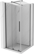 Mexen Velar cabine de douche coulissante 110 x 110 cm, transparent, gris pistolet brossé - 871-110-110-01-66