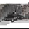 Cabine de douche coulissante Mexen Velar 140 x 70 cm, transparent, gris canon brossé - 871-140-070-01-66