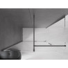 Mexen Velar cabine de douche coulissante 140 x 75 cm, transparent, gris pistolet brossé - 871-140-075-01-66