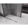 Cabine de douche coulissante Mexen Velar 160 x 70 cm, transparent, gris canon brossé - 871-160-070-01-66