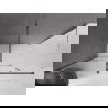 Mexen Velar cabine de douche coulissante 160 x 80 cm, transparente, gris canon brossé - 871-160-080-01-66