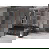 Mexen Velar cabine de douche coulissante 110 x 85 cm, transparent, cuivre brossé - 871-110-085-01-65