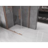 Mexen Velar cabine de douche coulissante 110 x 90 cm, transparent, cuivre brossé - 871-110-090-01-65