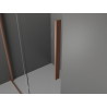 Mexen Velar cabine de douche coulissante 110 x 90 cm, transparent, cuivre brossé - 871-110-090-01-65