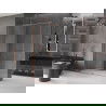 Mexen Velar cabine de douche coulissante 140 x 80 cm, transparent, cuivre brossé - 871-140-080-01-65