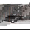 Mexen Velar cabine de douche coulissante 140 x 80 cm, transparent, cuivre brossé - 871-140-080-01-65