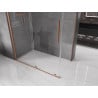 Mexen Velar cabine de douche coulissante 140 x 85 cm, transparent, cuivre brossé - 871-140-085-01-65