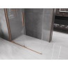 Mexen Velar cabine de douche coulissante 150 x 85 cm, transparente, cuivre brossé - 871-150-085-01-65