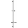Mexen DQ barre de douche avec porte-savon 80 cm, Graphite - 79381-66