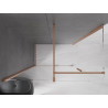 Mexen Velar cabine de douche coulissante 160 x 100 cm, transparente, cuivre brossé - 871-160-100-01-65
