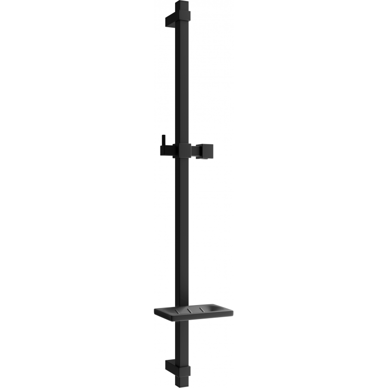 Mexen DQ barre de douche avec porte-savon 80 cm, Noir - 79381-70