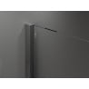 Mexen Velar cabine de douche coulissante 140 x 75 cm, transparent, gris pistolet brossé - 871-140-075-01-66