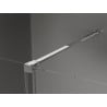 Mexen Velar paroi de douche coulissante Walk-in 70 x 200 cm, transparente 8 mm, chrome - 871-070-000-03-01