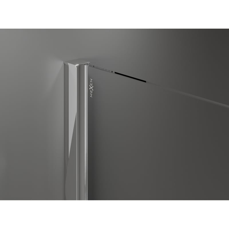 Mexen Velar paroi de douche coulissante Walk-in 75 x 200 cm, transparent 8 mm, chrom - 871-075-000-03-01