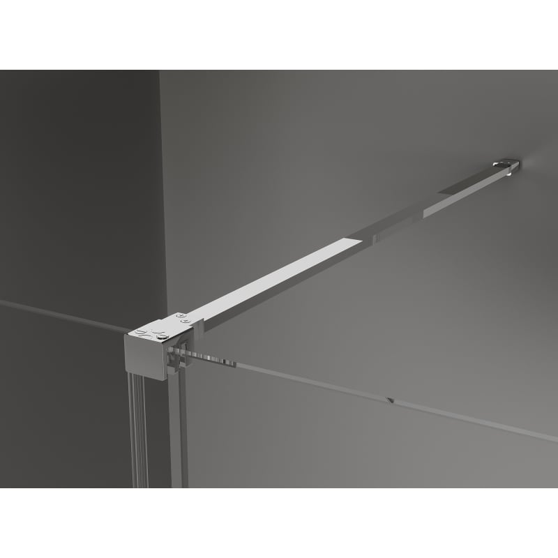Mexen Velar paroi de douche coulissante Walk-in 75 x 200 cm, transparent 8 mm, chrom - 871-075-000-03-01