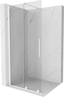 Mexen Velar paroi de douche coulissante Walk-in 120 x 200 cm, transparent 8 mm, blanc - 871-120-000-03-20