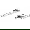 Mexen Asis double porte-serviettes, Chrome - 7017625-00