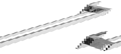 Mexen Asis double porte-serviettes, Chrome - 7017625-00