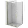 Mexen Velar paroi de douche rétractable Walk-in 90 x 200 cm, transparent 8 mm, doré - 871-090-000-03-50
