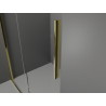 Mexen Velar paroi de douche coulissante Walk-in 90 x 200 cm, transparente 8 mm, dorée - 871-090-000-03-50
