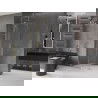 Mexen Velar paroi de douche pliante Walk-in 75 x 200 cm, transparente 8 mm, dorée - 871-075-000-03-50