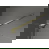 Panneau de douche Mexen Velar rétractable Walk-in 85 x 200 cm, transparent 8 mm, or brossé - 871-085-000-03-55