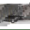 Panneau de douche Mexen Velar extensible Walk-in 100 x 200 cm, verre transparent 8 mm, doré brossé - 871-100-000-03-55