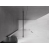 Mexen Velar paroi de douche coulissante Walk-in 70 x 200 cm, transparent 8 mm, noir - 871-070-000-03-70