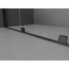 Mexen Velar paroi de douche coulissante Walk-in 70 x 200 cm, transparent 8 mm, noir - 871-070-000-03-70