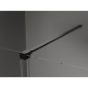 Mexen Velar paroi de douche coulissante Walk-in 70 x 200 cm, transparent 8 mm, noir - 871-070-000-03-70