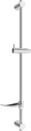Mexen DF barre de douche avec porte-savon 80 cm, Chrome - 79382-00