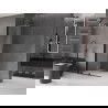 Mexen Velar paroi de douche pliante Walk-in 85 x 200 cm, transparent 8 mm, noir - 871-085-000-03-70