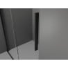 Mexen Velar paroi de douche coulissante Walk-in 85 x 200 cm, transparent 8 mm, noir - 871-085-000-03-70