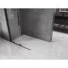 Mexen Velar paroi de douche coulissante Walk-in 90 x 200 cm, transparent 8 mm, noir - 871-090-000-03-70