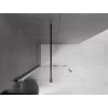 Mexen Velar paroi de douche coulissante Walk-in 90 x 200 cm, transparent 8 mm, noir - 871-090-000-03-70