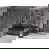 Mexen Velar paroi de douche pliante Walk-in 100 x 200 cm, transparente 8 mm, noire - 871-100-000-03-70