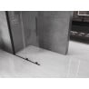 Mexen Velar paroi de douche coulissante Walk-in 120 x 200 cm, transparent 8 mm, noir - 871-120-000-03-70
