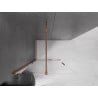 Mexen Velar paroi de douche coulissante Walk-in 100 x 200 cm, transparente 8 mm, or rose - 871-100-000-03-60
