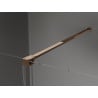 Mexen Velar paroi de douche coulissante Walk-in 100 x 200 cm, transparente 8 mm, or rose - 871-100-000-03-60