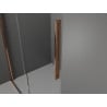 Mexen Velar paroi de douche coulissante Walk-in 100 x 200 cm, transparente 8 mm, or rose - 871-100-000-03-60