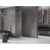Mexen Velar Panneau de douche coulissant Walk-in 85 x 200 cm, transparent 8 mm, cuivre brossé - 871-085-000-03-65