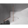 Mexen Velar Panneau de douche coulissant Walk-in 85 x 200 cm, transparent 8 mm, cuivre brossé - 871-085-000-03-65