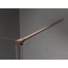 Mexen Velar Panneau de douche coulissant Walk-in 85 x 200 cm, transparent 8 mm, cuivre brossé - 871-085-000-03-65