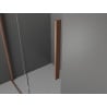 Mexen Velar Panneau de douche coulissant Walk-in 85 x 200 cm, transparent 8 mm, cuivre brossé - 871-085-000-03-65