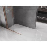 Mexen Velar paroi de douche coulissante Walk-in 120 x 200 cm, transparent 8 mm, cuivre brossé - 871-120-000-03-65