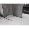 Mexen Velar paroi de douche coulissante Walk-in 120 x 200 cm, transparent 8 mm, cuivre brossé - 871-120-000-03-65